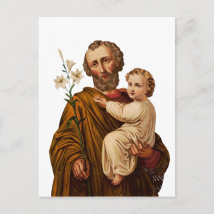 Saint Joseph Guardian från Heligans familj Vykort