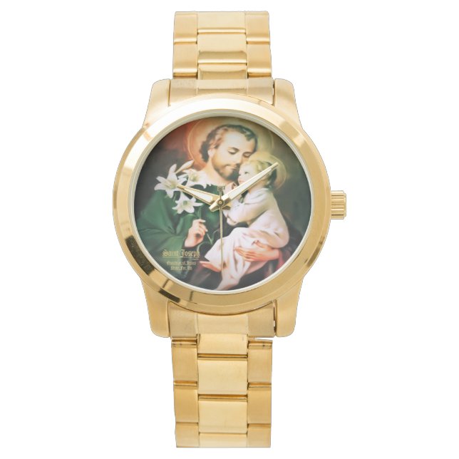 Saint Joseph, Jesus Guardian Armbandsur (Framsida)