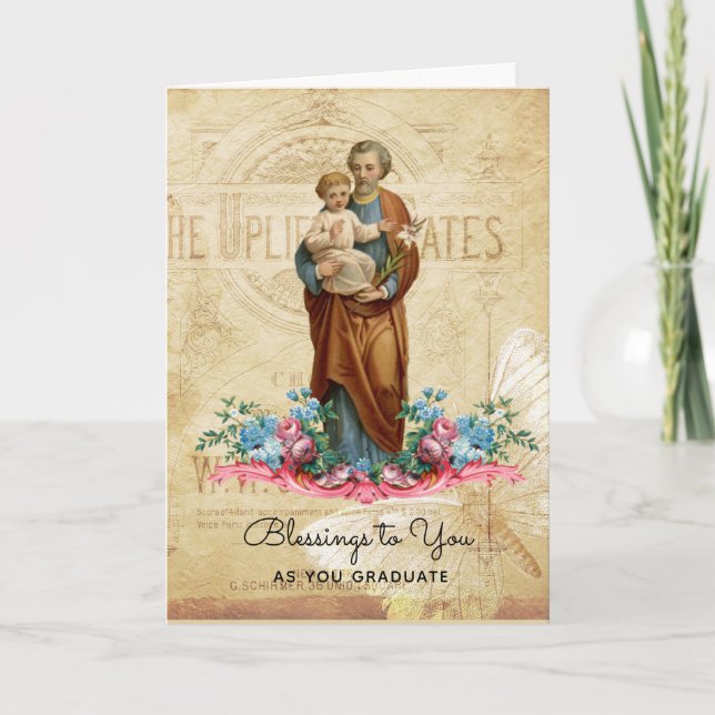 Saint Joseph Jesus katolska examen Kort (Framsida)