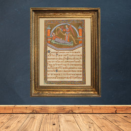 Saint Joseph jul Medieval Manuscript Poster