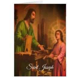 Saint Joseph Prayer Hälsningskort