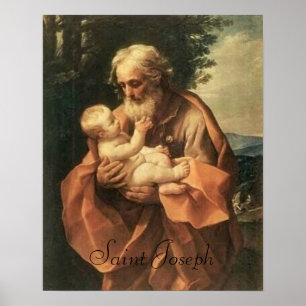 Saint Joseph print print Poster