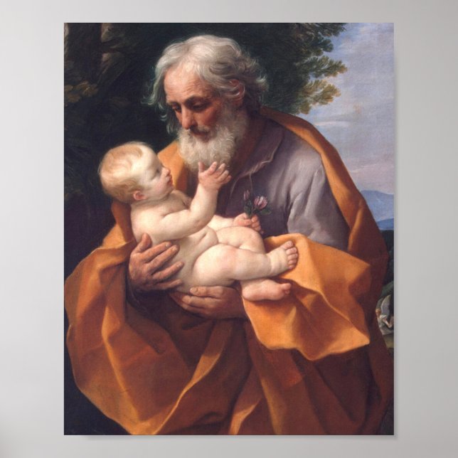 Saint Joseph - Saint Day Painting Poster (Framsidan)