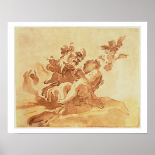 Saint Joseph som adoring the Jesus Child (pennan, Poster