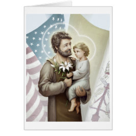 Saint Joseph the Protector Hälsningskort