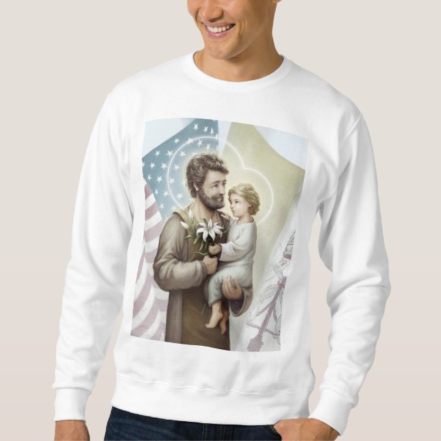 Saint Joseph the Protector Sweatshirt (Framsida)