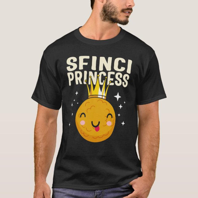Saint Joseph's Day Sfinci Princess Cute Sicilian D T Shirt (Framsida)