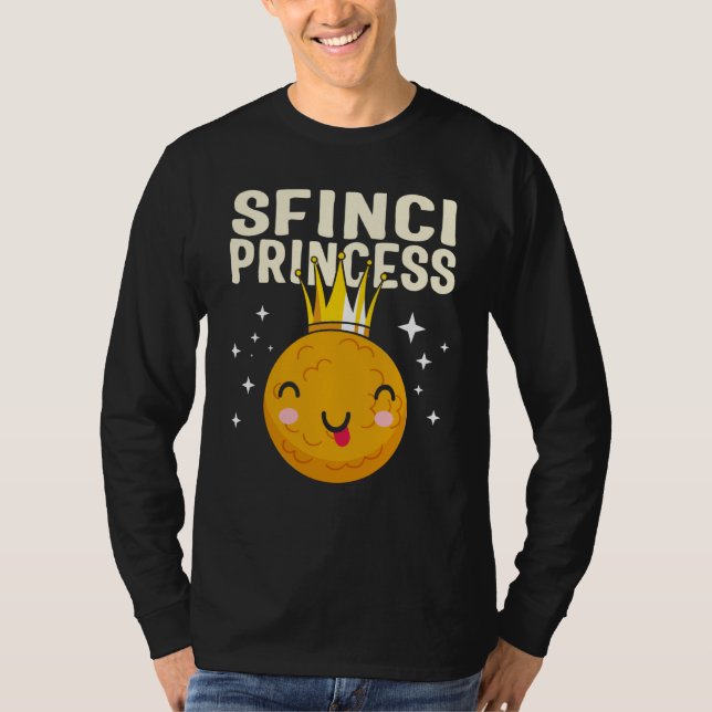 Saint Joseph's Day Sfinci Princess Cute Sicilian D T Shirt (Framsida)