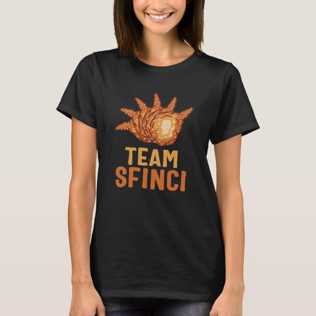 Saint Joseph's Day Team Sfinci Cute Sicilian Desse T Shirt (Framsida)