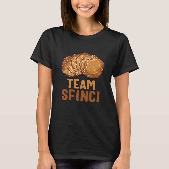 Saint Joseph's Day Team Sfinci Cute Sicilian Desse T Shirt (Framsida)