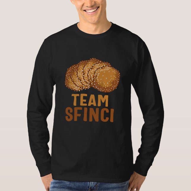 Saint Joseph's Day Team Sfinci Cute Sicilian Desse T Shirt (Framsida)