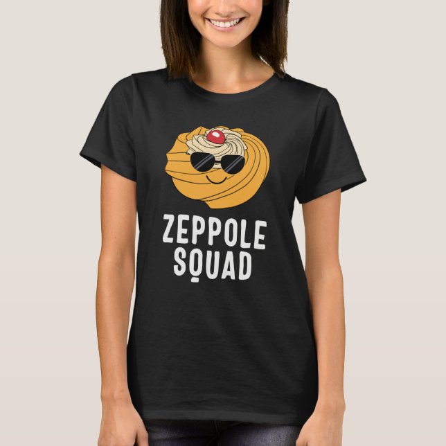 Saint Joseph's Day Zeppole Squad Sunglasses Italia T Shirt (Framsida)