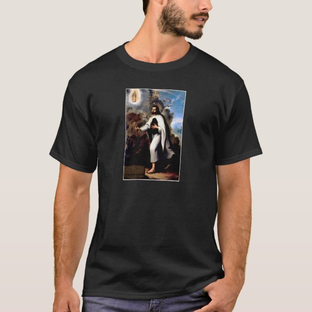 Saint Juan Diego by Miguel Cabrera, 1752 T Shirt (Framsida)