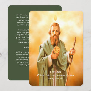 Saint Jude Prayer Julkort