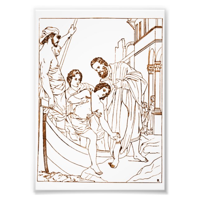 Saint Julian Hospitaller Fototryck (Framsidan)