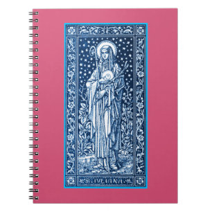 Saint Juliana Falconieri Notebook Anteckningsbok Med Spiral