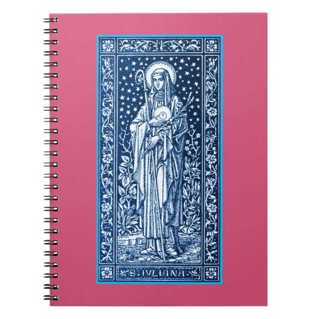 Saint Juliana Falconieri Notebook Anteckningsbok Med Spiral (Framsidan)