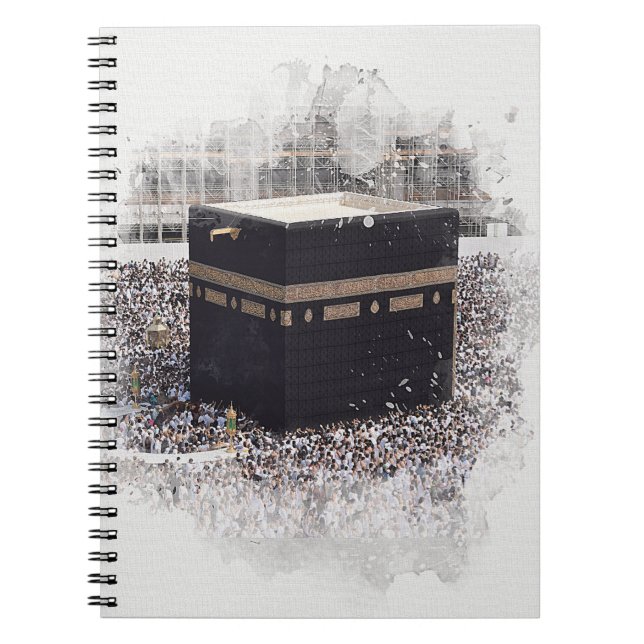 Saint Kaaba, Masjid Al Haram, vattenfärgsillustra Anteckningsbok (Framsidan)