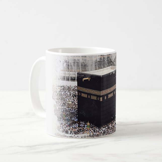 Saint Kaaba, Masjid Al Haram, vattenfärgsillustra Kaffemugg (Framsida vänster)