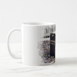 Saint Kaaba, Masjid Al Haram, vattenfärgsillustra Kaffemugg