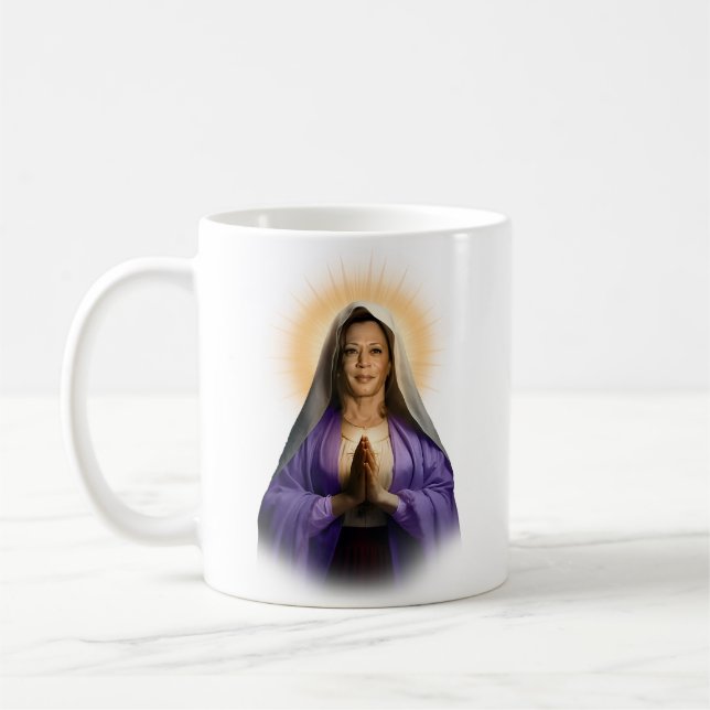 Saint Kamala Harris Prayer Candle Kaffemugg (Vänster)