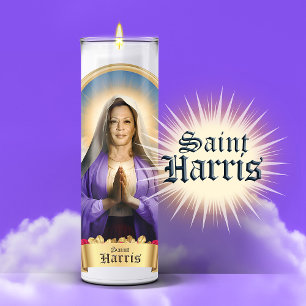 Saint Kamala Harris Prayer Candle Klistermärken