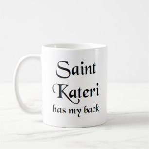 saint kateri kaffe mugg