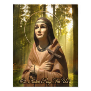 Saint Kateri Tekakwita Fototryck