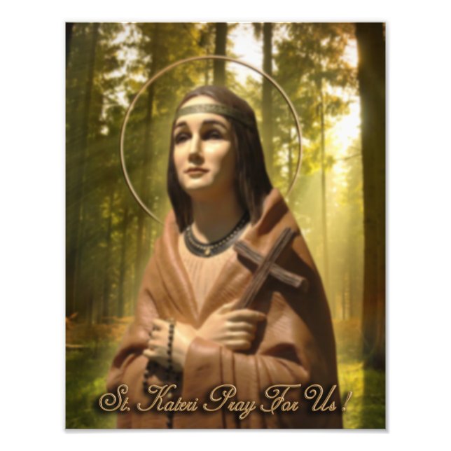 Saint Kateri Tekakwita Fototryck (Framsidan)