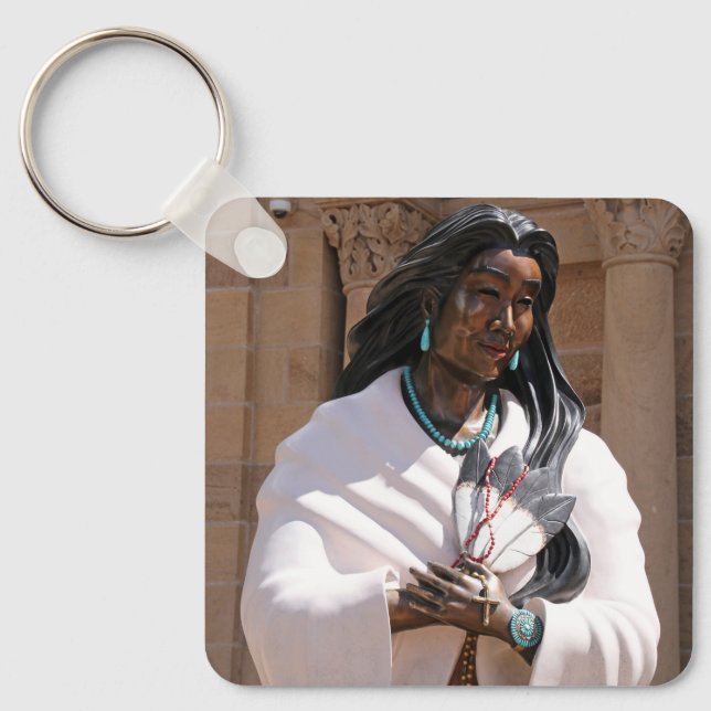 Saint Kateri Tekakwita Nyckelring (Framsida)