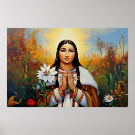 Saint Kateri Tekakwita Poster