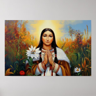 Saint Kateri Tekakwita Poster