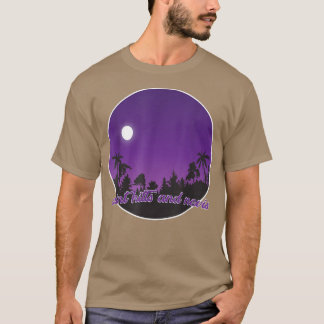 saint kitts and nevis By night with Palms T Shirt