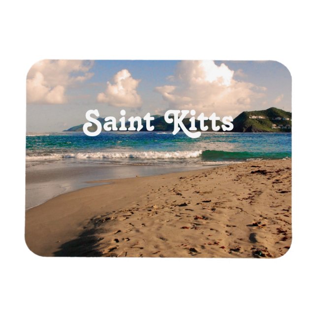 Saint Kitts Beach Magnet (Horisontell)