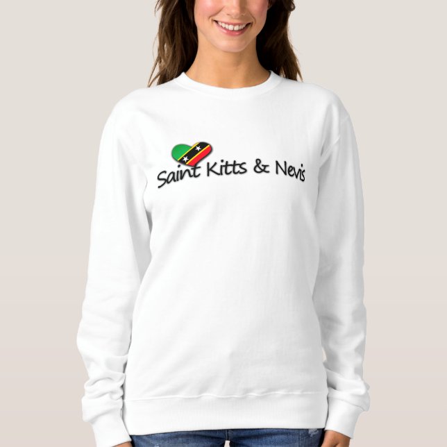 Saint Kitts & Nevis Kärlek T Shirt (Framsida)