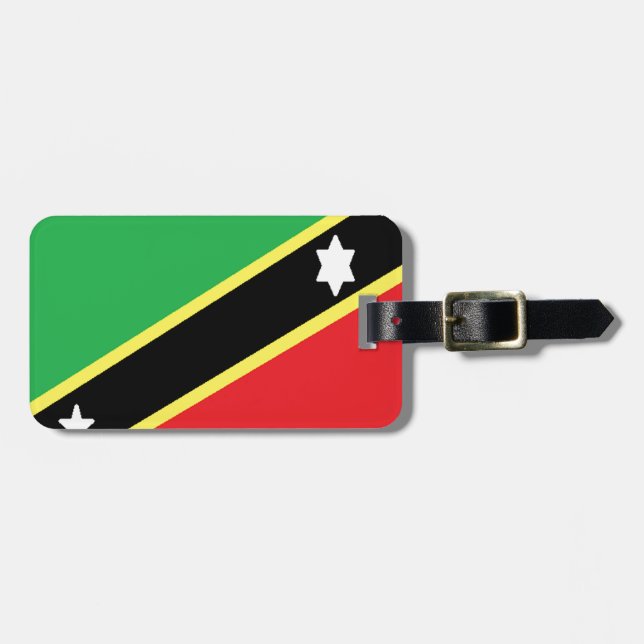 Saint Kitts och Nevis Bagagebricka (Horisontell Framsida)