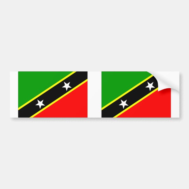Saint Kitts och Nevis Bildekal (Framsidan)