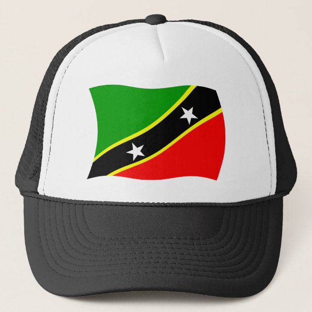 Saint Kitts och Nevis Flagg Hatt Keps (Framsida)
