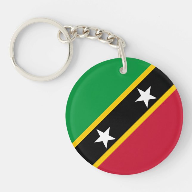 Saint Kitts och Nevis Flagga (Framsidan)