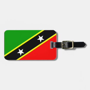 Saint Kitts och Nevis flagga Bagagebricka