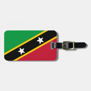 Saint Kitts och Nevis flagga Bagagebricka