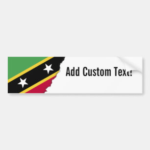 Saint Kitts och Nevis Flagga Bildekal