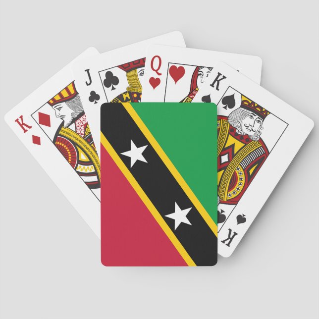 Saint Kitts och Nevis flagga Casinokort (Baksidan)