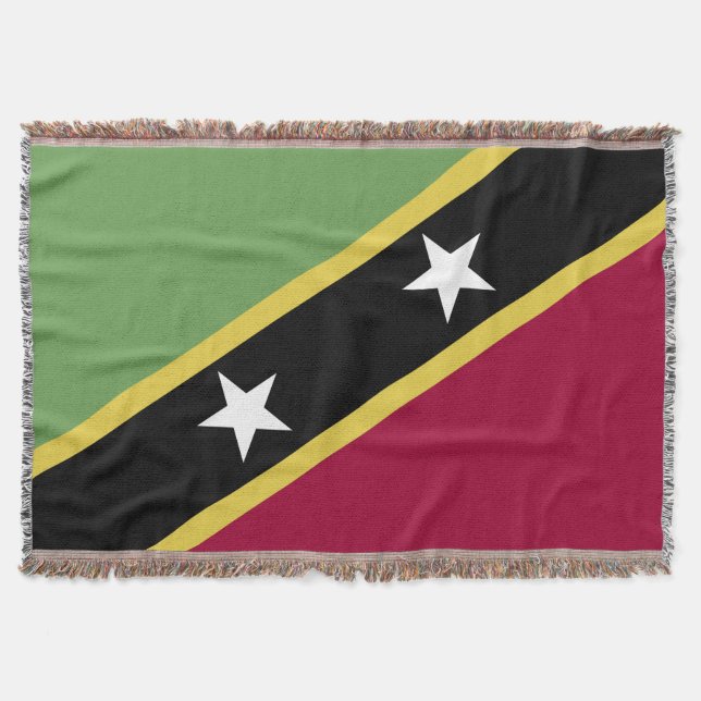 Saint Kitts och Nevis flagga Filt (Framsidan)