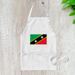 Saint Kitts och Nevis Flagga Förkläde<br><div class="desc">Saint Kitts och Nevis flagga. Med grönt,  rött,  svart och gult färg med två vita stjärnor. Visa kärlek för det här ställe genom att få det på en mängd zazzelprodukter eller köpa som en gåva.</div>