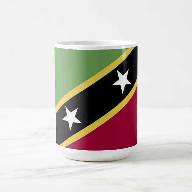 Saint Kitts och Nevis flagga Kaffemugg (Center)