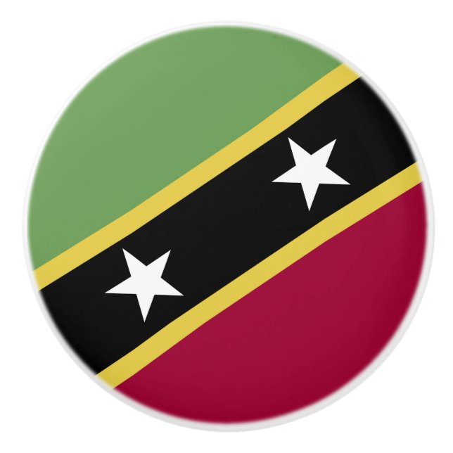 Saint Kitts och Nevis flagga Knopp (Framsidan)