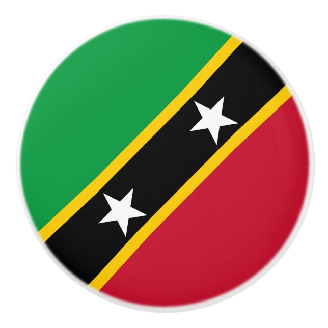 Saint Kitts och Nevis Flagga Knopp (Framsidan)