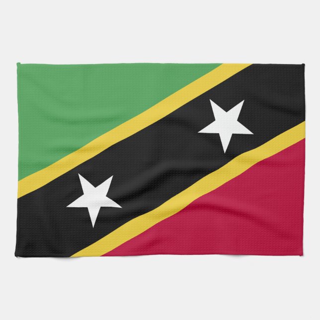 Saint Kitts och Nevis Flagga Kökshandduk (Horisontell)