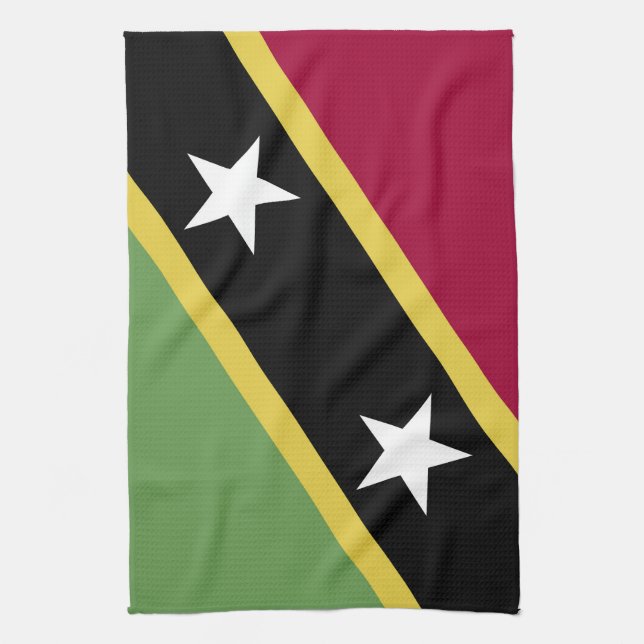 Saint Kitts och Nevis flagga Kökshandduk (Vertikal)